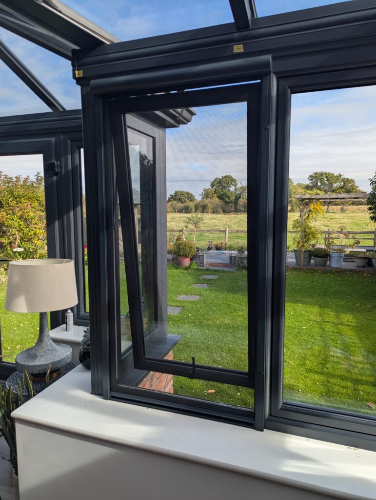 Bespoke colour match fly screens cheshire