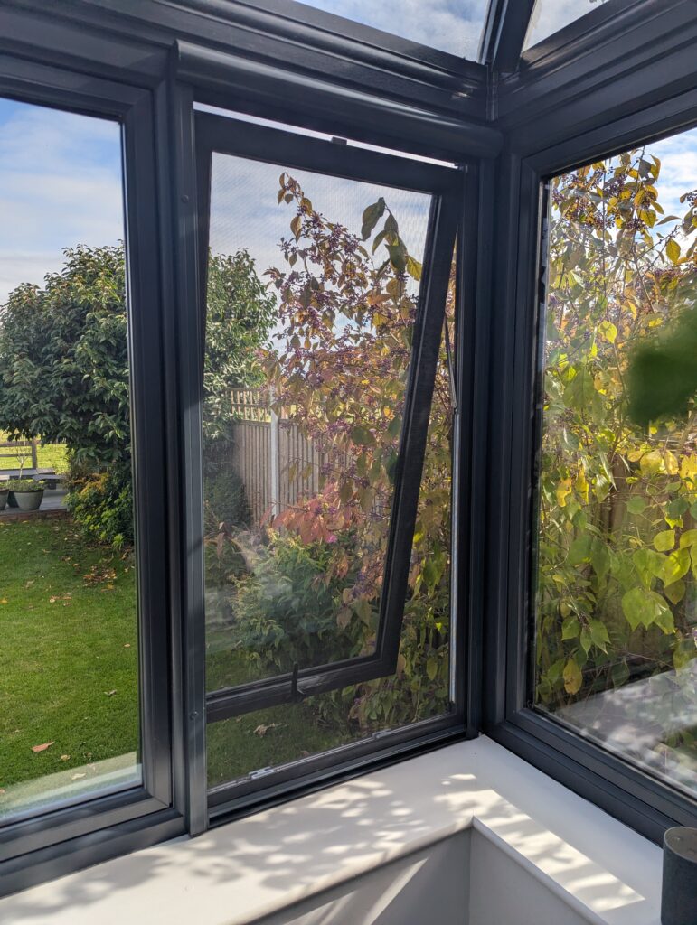 Bespoke Custom Colour Anthracite 7016 Fly Screens Windows Doors (2) Fly Screens for Windows
