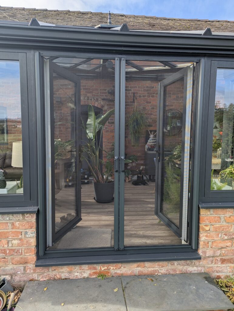 Bespoke colour match fly screens cheshire