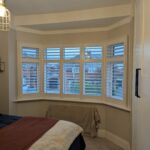 Decorators White MDF bay shutter installed in Chester