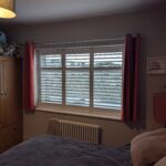 Decorators White MDF bay shutter installed in Chester