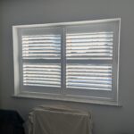 Iona Hybrid Shutters in Pure White Fitted in Ellesmere Port