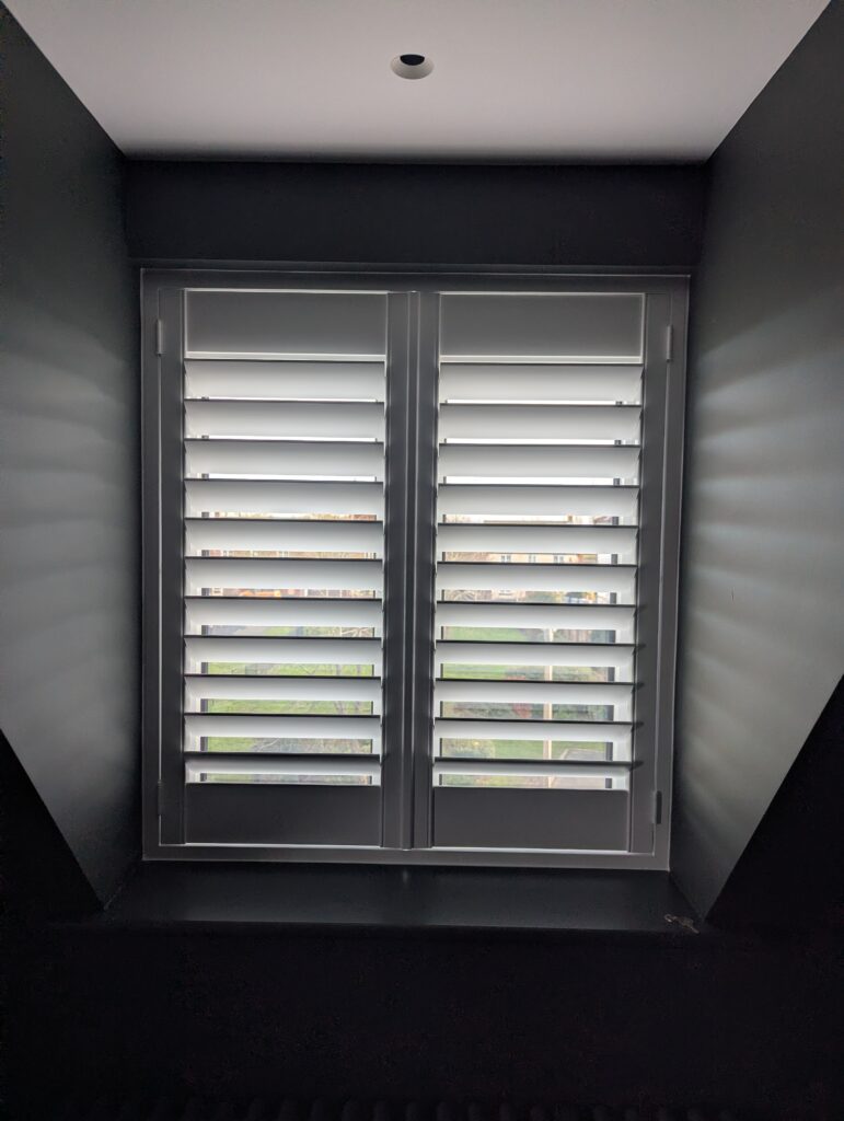 Arran MDF shutters in Pure White installed in Middlewich Cheshire (3)