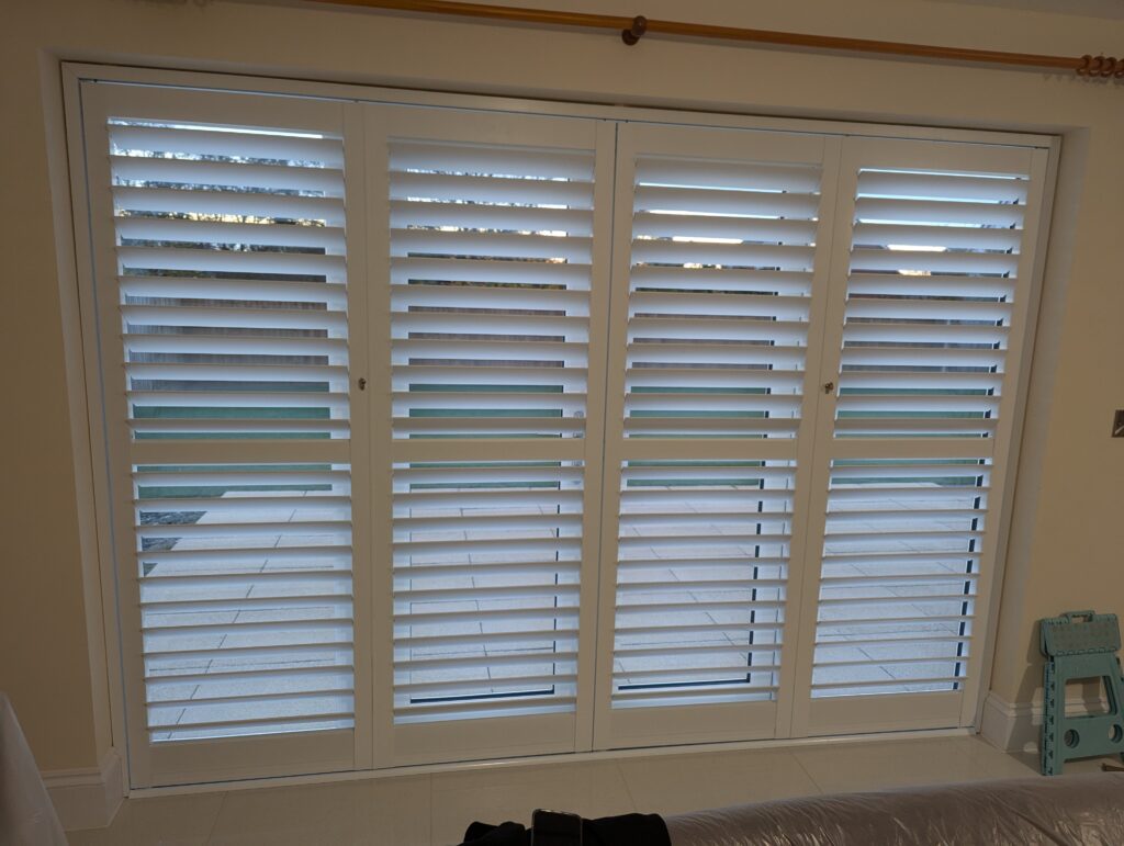Portchester Security Shutters on Tracking Patio Doors Bi Folds Cheshire