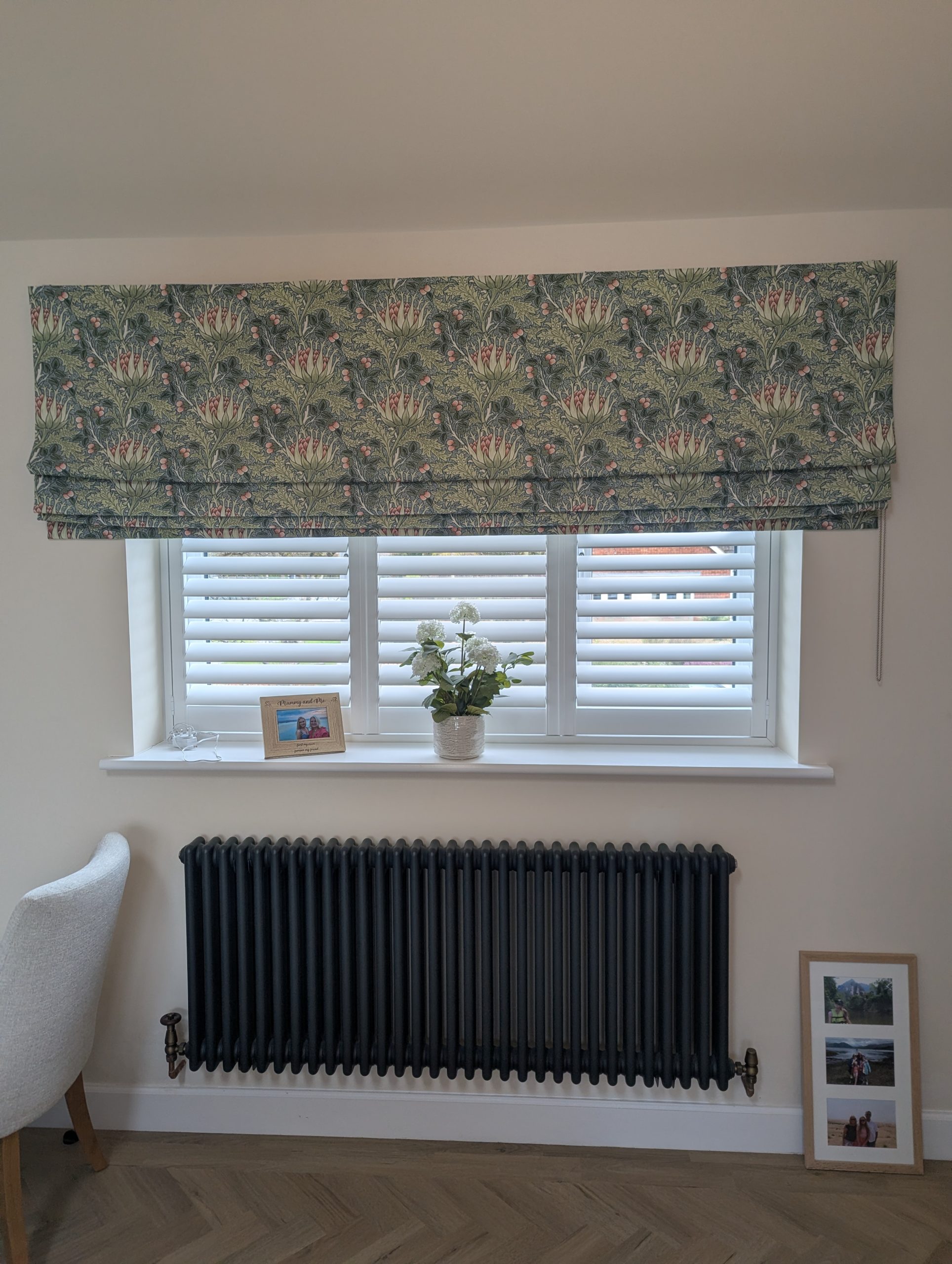 Arran MDF shutters in Pure White installed in Upton, Chester