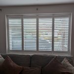 Arran MDF shutters in Pure White installed in Upton, Chester