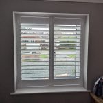Arran MDF shutters in Pure White installed in Upton, Chester
