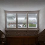 Arran MDF shutters in Pure White installed in Upton, Chester