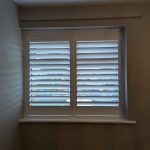 Arran MDF shutters in Pure White installed in Upton, Chester