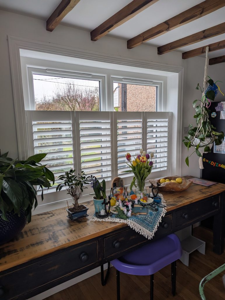 Cafe Style Arran MDF shutters in Pure White installed in Ellesmere Port (1)