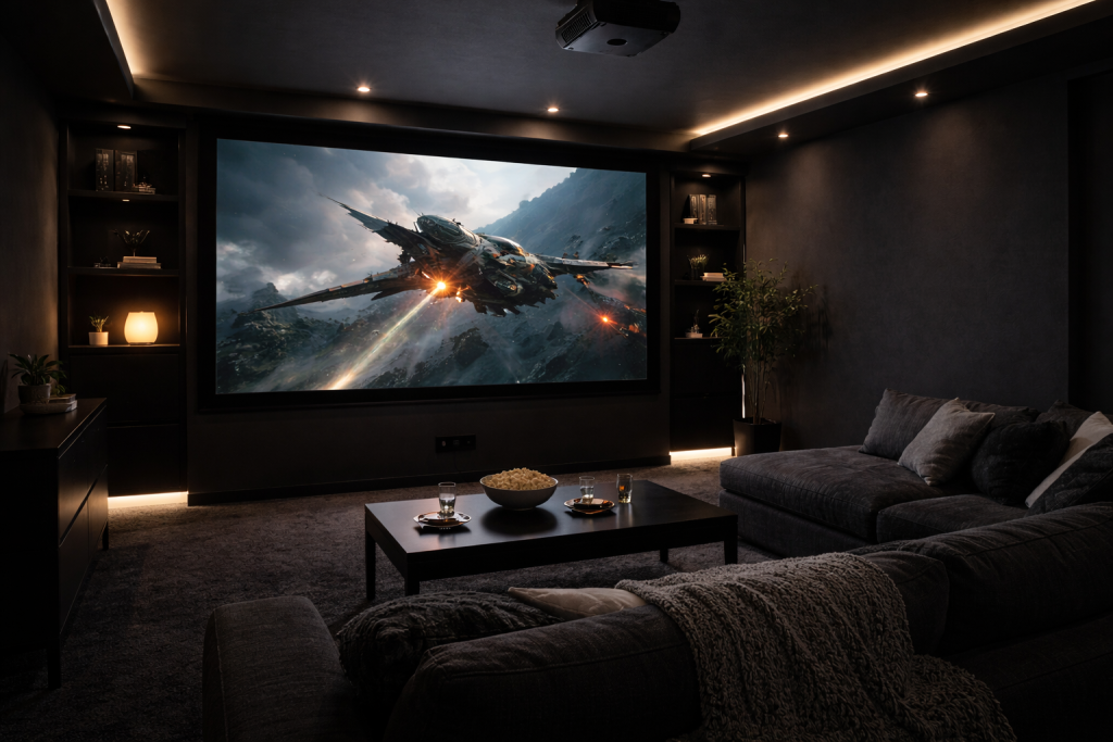 cinema room blackout blinds