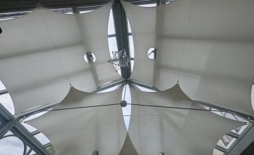 conservatory heat reducing sails from in shade