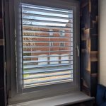 White perfect fit shutters installed in Manchester