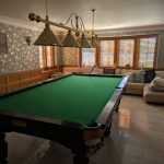 Oak Stain Hardwood Shutters installed in Widnes