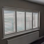 white mdf shutters installed in macclesfield cheshire